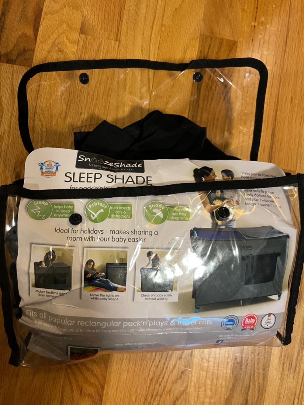 SnoozeShade room darkening cover for Pack 'n Plays